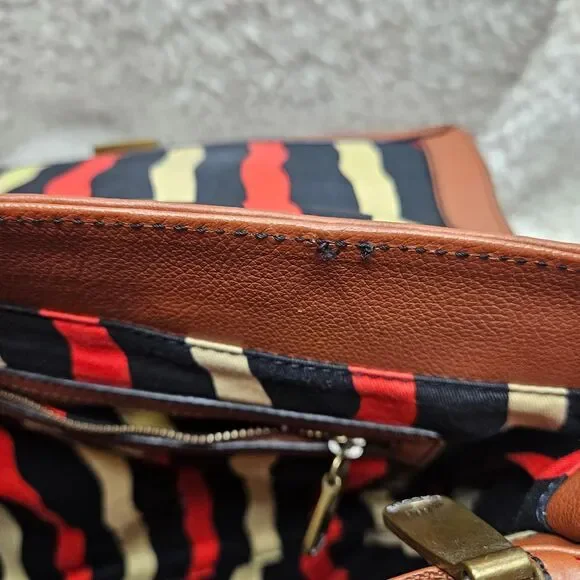 Marc Jacobs Vintage Brown Leather Flap Satchel - Picture 4 of 13